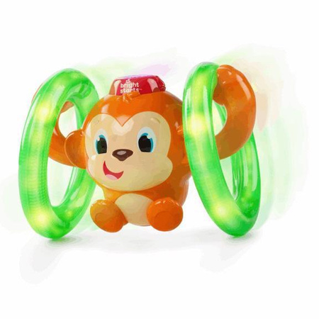BRIGHT STARTS Interaktywna małpka Roll & Glow Monkey™ 6-36m